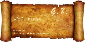 Gál Kinga névjegykártya